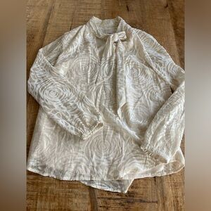 Michael Kors tie neck blouse
